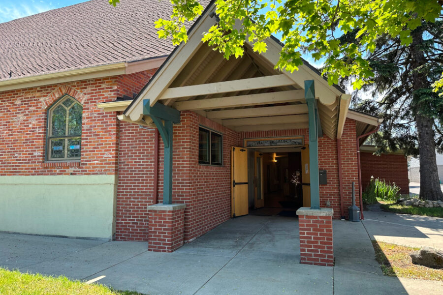 Alder Street entrance of First Presbyterian Church of Sandpoint