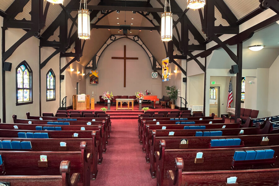 Sanctuary of First Presbyterian Church of Sandpoint